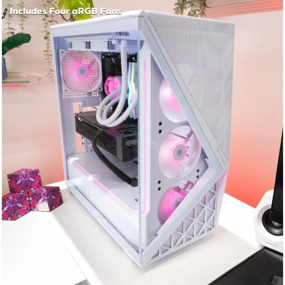 iBUYPOWER SWA7R6601 Slate 9 Mesh Gaming Case‎ - White - MSRP $1,749.99